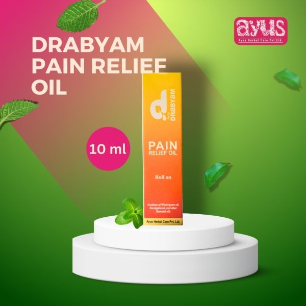 Drabyam Pain Relief Oil Roll-On 10ml - 5 Pieces Bundle - Image 4