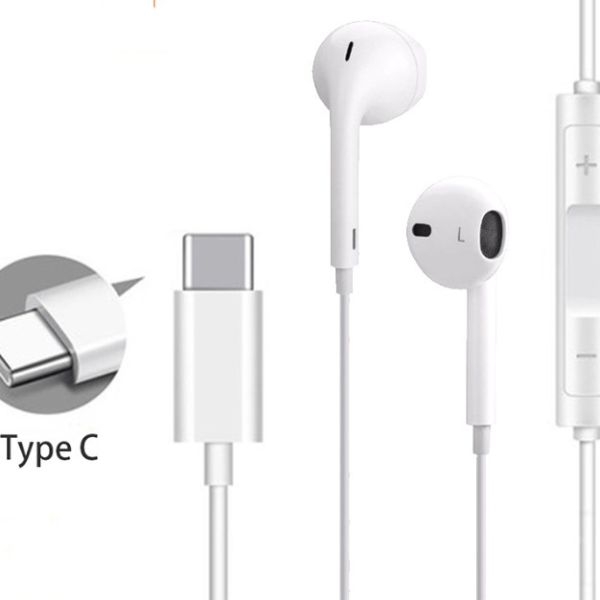 Type C Eeadphone with Microphone HiFi Stereo USB C Earphones - Image 2