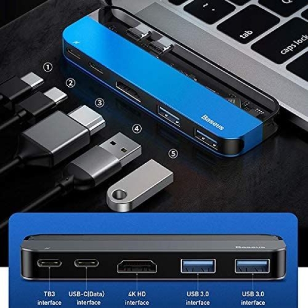 Transparent Series Dual Type-C Multifunctional Hub Adapter - Image 2
