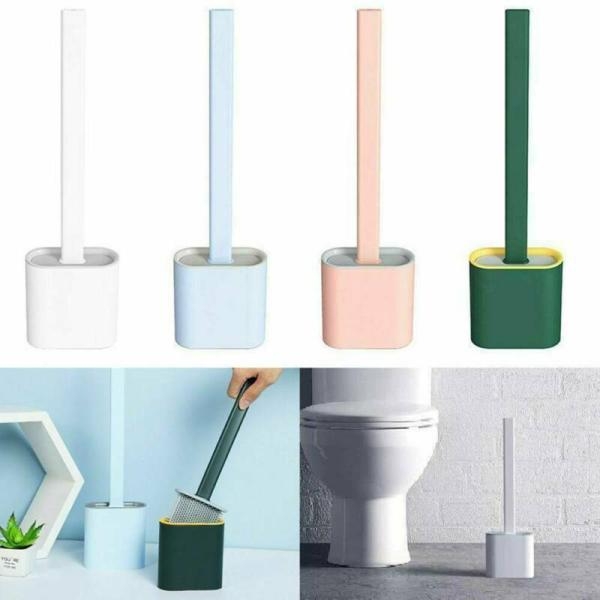 Silicone Wall-Mounted Toilet Brush | Easy To Clean Durable Silicone Wall Mounted Toilet Cleaning Brush - Image 4