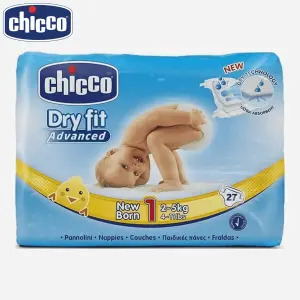 Chicco DryFit Advanced Diaper New Born Size - 27 Pieces