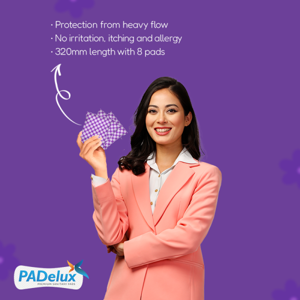 PADelux Sanitary Pads Ultra Goodnight XXL 320 mm- 8 Pads Set of 10 - Image 3