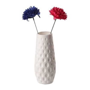 Polka Flower Vase White For Home / Office