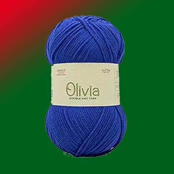 Ganga Olivia Olv007 Royal Blue Double Knit Yarn 100G - Image 2