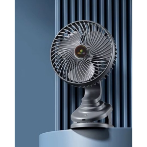 KISONLI F104 Flexible Adjustable Mini Clip Fan Rechargeable Desktop Fan