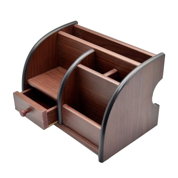 Wooden Pen Stand (Brown) By Mitrata - Image 2