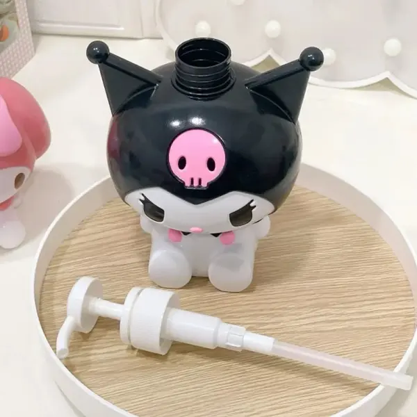 750ML Sanrio Cinnamonroll Kuromi Mymelody Cartoon Shampoo Conditioner Bottle Dispenser Refillable Containers for Liquid Soap - Image 6