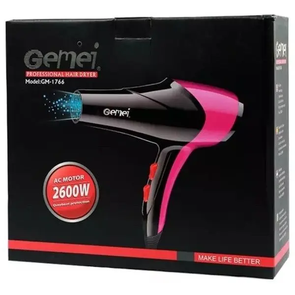 Gemei Professional Hair Dryer GM-1766 (2600W) - Image 2