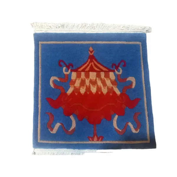 45 Cm x 45 Cm Handknotted Nepali Carpet – Perfect for Home, Office, or Yoga Mat - Image 2