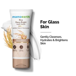 mamaearth Rice Face Wash With Rice Water & Niacinamide for Glass Skin - 100 ml