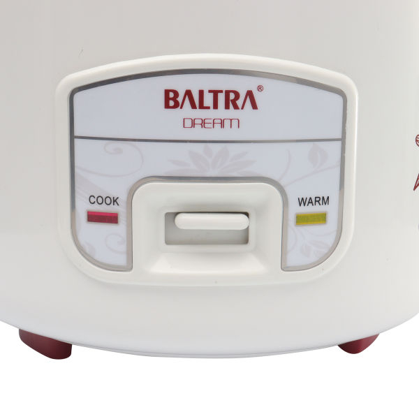 BALTRA Dream Deluxe Rice Cooker | BTD 1000D | 2.8 ltr | 1000Watt | Auto cooking & keep warm | Detachable cooking pot | Thicker outer body | Lockable lid with steamer tray | 12 Month Warranty - Image 4