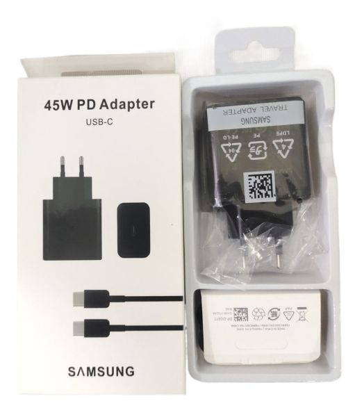 45W Fast Charger EU Plug PD Wall Power Adapter Dual Type C Cable For Galaxy S20 S21 S22 Ultra Note 20 10 Plus A90 - Image 4