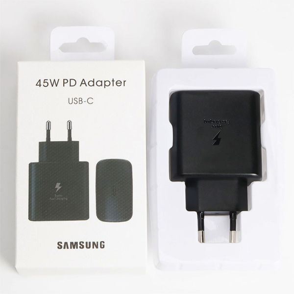 45W Fast Charger EU Plug PD Wall Power Adapter Dual Type C Cable For Galaxy S20 S21 S22 Ultra Note 20 10 Plus A90 - Image 5