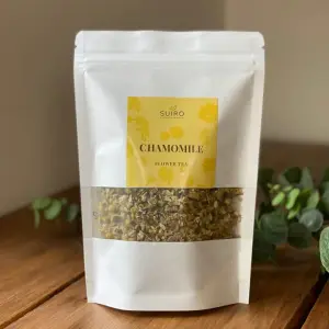 Chamomile Tea For Weight Loss, Period Cramps, Aiding Sleep, Reducing Anxiety, Supporting Digestion, Heart Health, Immune Function And Sore Throat - 10GMS Small Kraft Pack - Suiro Teas