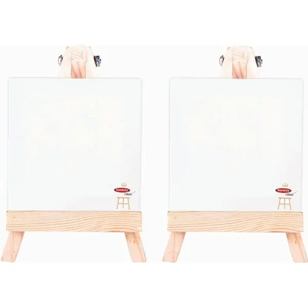 Mini Easel With canvas Frame 10*10 cm - Image 3