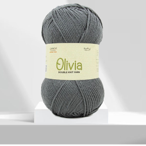 Olv001 Olivia Light Grey Knitting  Yarn 100 Gram