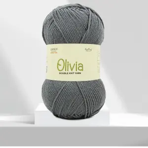 Olv001 Olivia Light Grey Knitting Yarn 100 Gram