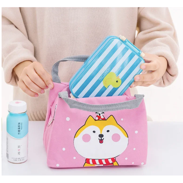 Portable Lunch Bag Waterproof Thermal Insulated Lunch Box Bento Pouch Dinner Insulation Bag Student Thickened CuteLunchbag - Image 2