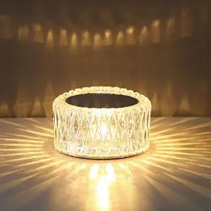 Crystal Atmosphere Desk Lamp Touch Control Brightness RGB bedside Lamp