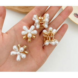 KOJA 1PCS Sweet Flower Hair Clip Hairpin Camellia Cute Girl Heart Clip Back Head Headdress Bangs Clip Hairpin Hair Accessories