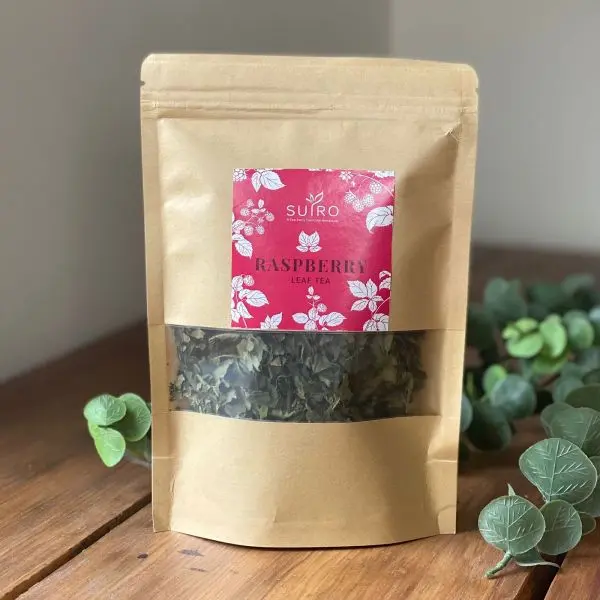 Raspberry Leaf Tea For Menstrual Cramps, Pregnancy And Cold - 30GMS Kraft Pack - Suiro Teas