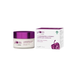 Plum 1% Resveratrol & Vitamin C Youthful Glow Moisturizer 50gm