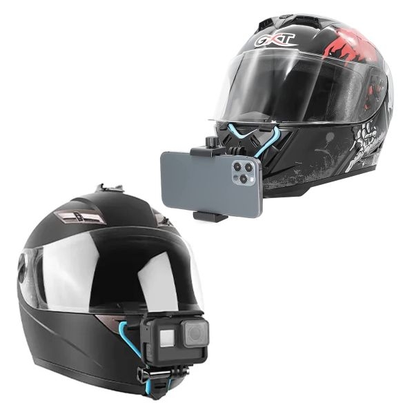 Helmet Chin Mount With Mobile And Action Camera Holder Bracket And Phone Holder Lace - Image 7