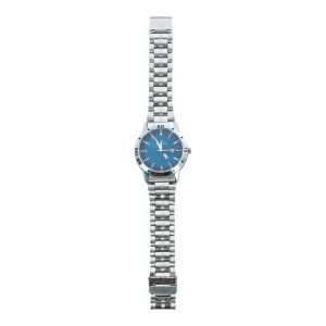 Silver Color Unisex Dial Stainless Steel Metal Strap Watch