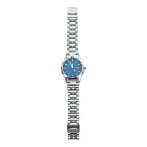 Silver Color Unisex Dial Stainless Steel Metal Strap Watch