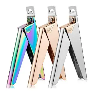 Stainless Nail Clippers Tip Cutters For Acrylic False Fake Gel Artificial Nails Tips Cutter Nail Cutter Beauty Salon Nail Salon Tool