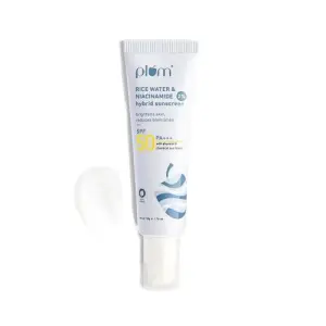 Plum 2% Niacinamide & Rice Water SPF 50 PA+++ Hybrid Sunscreen 50gm