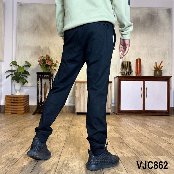 VIRJEANS (VJC862) Summer Stretchable Relax Fit Trouser For Men- Black - Image 4