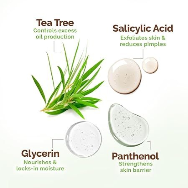 Mamaearth Tea Tree Oil Control Face Pack with Tea Tree & Salicylic Acid for Normal to Oily Skin - 200g - Image 4