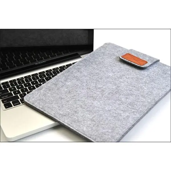 Soft Laptop Bag Case Cover Anti-Scratch For Macbook Tablet (Gray) - Image 5