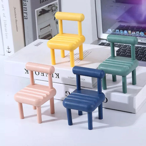 Mobile Phone Stand Desktop Small Chair Holder Multicolor - Image 4