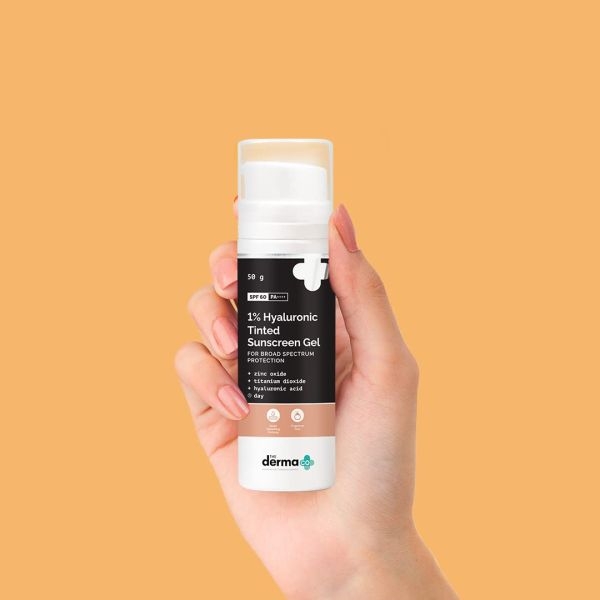 The Derma Co 1% Hyaluronic Tinted Sunscreen - 50g - Image 2