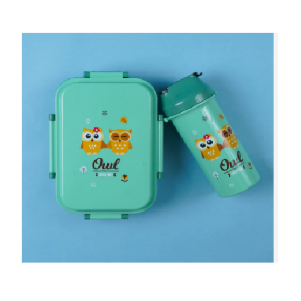 Kids Lunch Box & Water Bottle Set Peach - Sunshine - Image 3