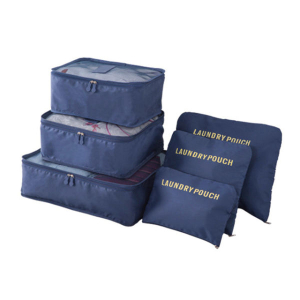 6 Pcs Cloth Organizer Pouch Laundry Zipper Bags Travel Luggage Packing Bag - Bags | Travel Packing Bags