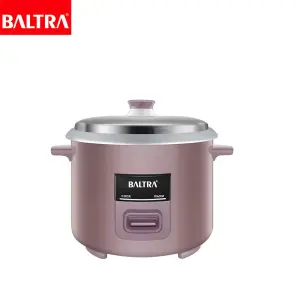 BALTRA Rice cooker | Galaxy | 2.8  ltr | Detachable cooking pot | Detachable Power Cord | Stainless steel housing | Aluminium Cooking Pot | Porridge Scoop | Measuring Cup Included | 12 Months warranty | 1000Watt