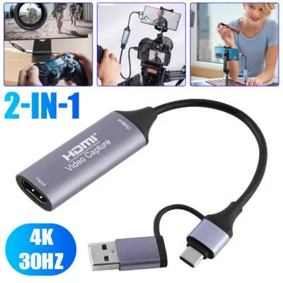 4K HDMI Video Capture Card for Live Streaming & Gaming USB 3.0/Type-C Compatible - Image 5