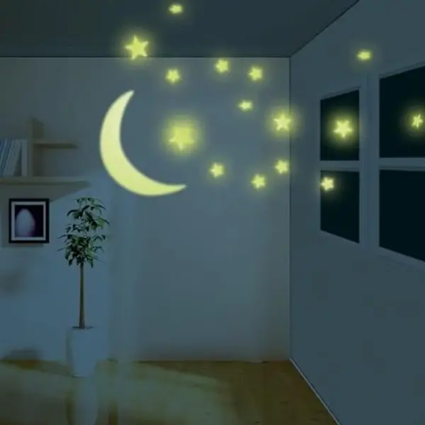 4M Glow in the Dark Moon & Stars - Image 2