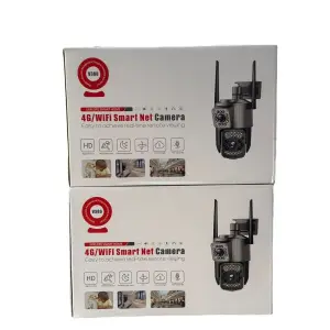 4MP Dual Lens Wireless WiFi CCTV Video Surveillance IP Camera Color Night Vision/Two-Way Audio (2+2mp)