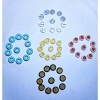 Diameter 1 cm with 4 Holes for Sewing Kaj Button On Shirts Art and Craft Knitting Dress Making Random Colors
