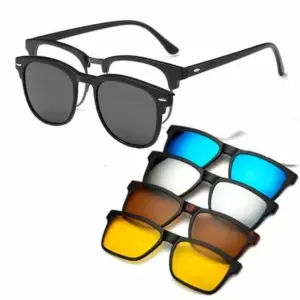 5 in 1 Magnetic Sunglasses Club Master Model