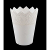 5 Inch Gardens Need 100% Virgin Plastic White Cosmos Pot Flower Pot / Vase