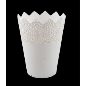5 Inch Gardens Need 100% Virgin Plastic White Cosmos Pot Flower Pot / Vase