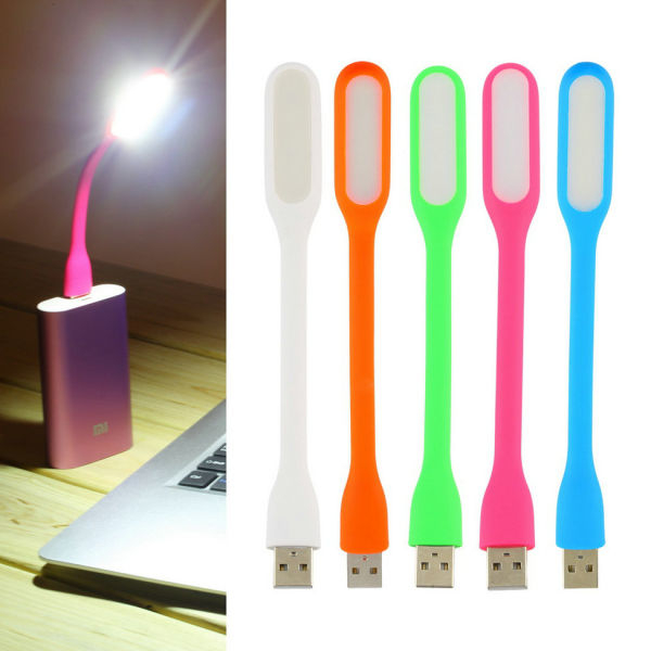 5-Pack New USB LED Flexible Desk Lamp for Laptop - Portable Multi-Color Light Strip - Image 2