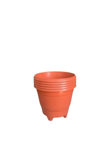 5 Pcs 9 Inch Beautiful Plastic Flower Pot