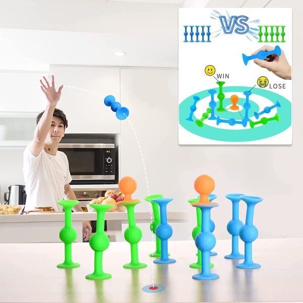 Silicon darts Game Set - Indoor, Outdoor Suction Cup Throwing Game Big Dart - Image 3