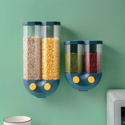 Transparent Sealed Storage Box Grains Food Storage Tank Household Kitchen Cans Containers Dry Cereals Box Rice Bean Dispenser